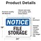 Signmission File Storage, 24 in W x Rectangle, Vinyl Decal OS-2PACK-NS-D-1824-L-12499 - alternate 6
